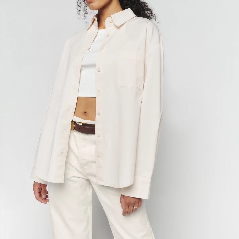 Reformation Will Oversized Twill Shirt